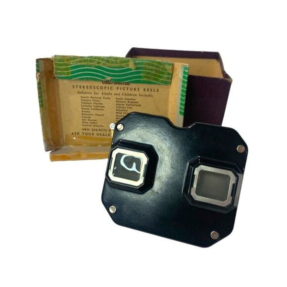 1940s Sawyers View-Master Black Stereoscopic Picture Viewer Portland Oregon Orig - Picture 2 of 8